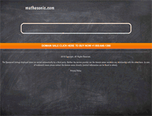 Tablet Screenshot of mathesonic.com